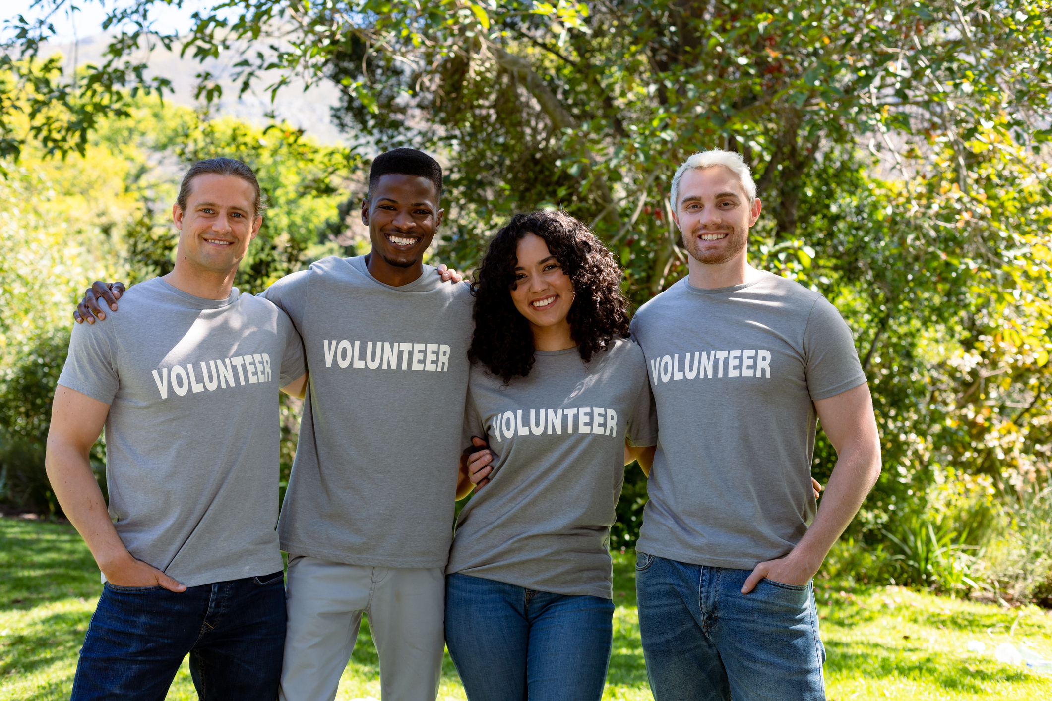 Volunteers at work